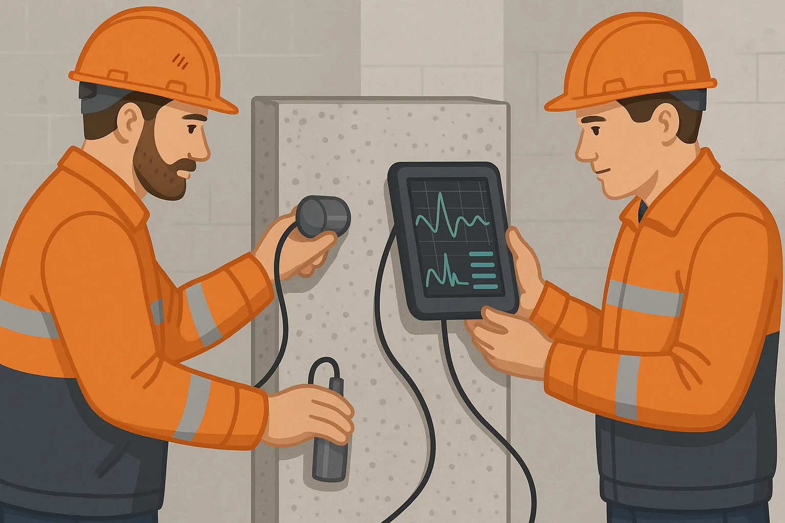 Ультразвуковой контроль бетона Ультразвуковой метод контроля бетона - современное оборудование